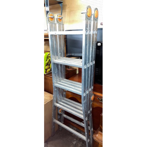 95 - ALUMINIUM FOLDING LADDERS