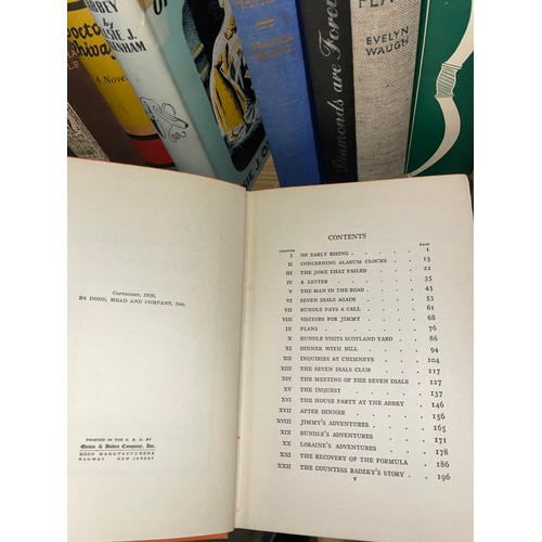 219 - QTY OF MODERN LITERATURE INCLUDNG AGATHA CHRISTIE, IAN FLEMMING, JOHN STEINBECK, SOME WITHOUT DUST J... 