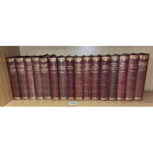 215 - 16 WORKS OF DICKENS LIBRARY