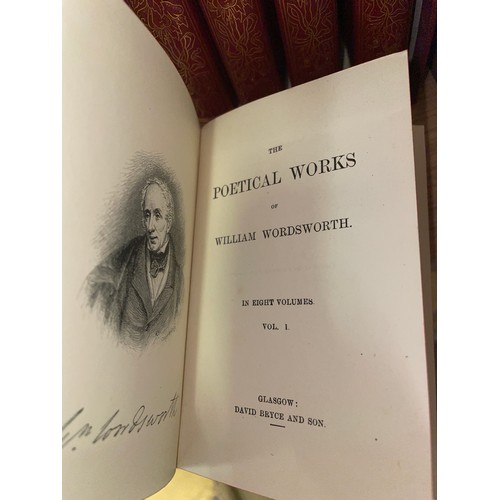 217 - BOX SET OF WORDSWORTH POETICAL WORKS EIGHT VOLUMES