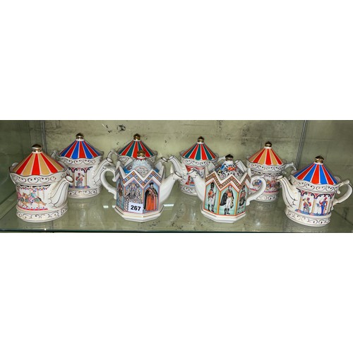 267 - SADLER STAFFORDSHIRE POTTERY NOVELTY TEAPOT COLLECTION