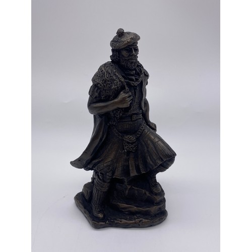 507 - RESIN JOHN LETTS HIGHLANDER SCULPTURE