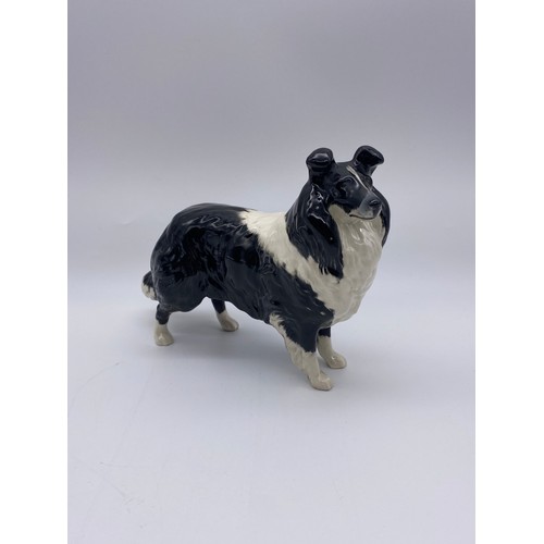 498 - BESWICK GLOSS COLLIE DOG AND 1316 KITTEN DUO FIGURE