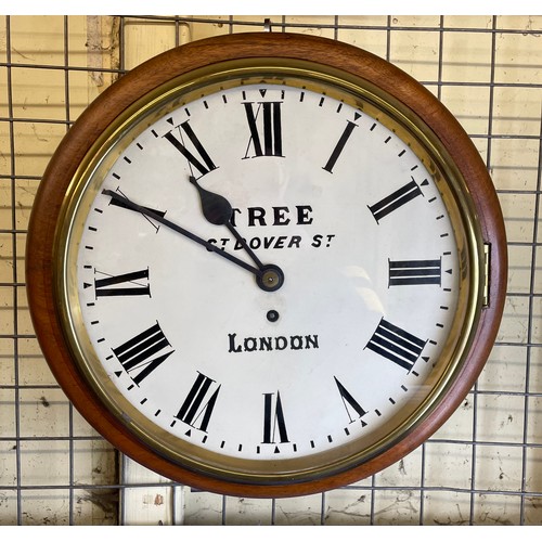 424 - DOVER STREET LONDON DROP DIAL WALLCLOCK