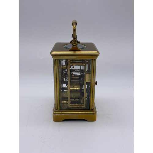 520 - BRASS CARRIAGE CLOCK