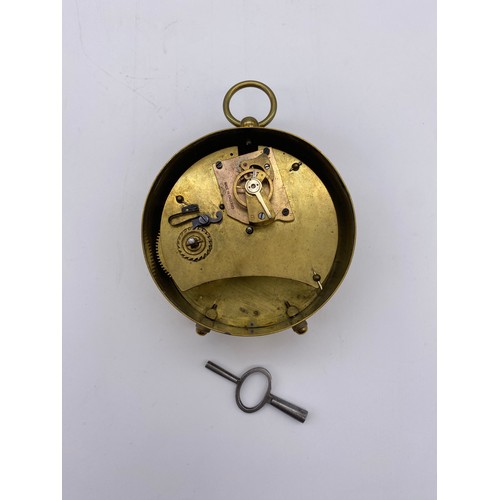 517 - ENGLISH BRASS DRUM TIME PIECE