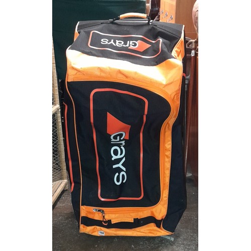 154 - GRAYS GX 800 BLACK AND ORANGE NYLON HOLDALL