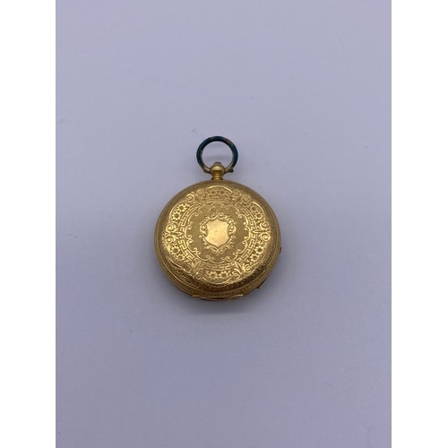 562 - 15K GOLD FOB WATCH 29G OVERALL