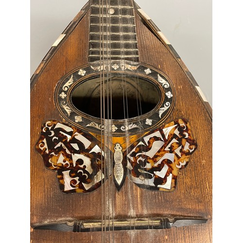 538 - ALFONSO MORETTI OF NAPOLI ROSEWOOD MOTHER OF PEARL MANDOLIN