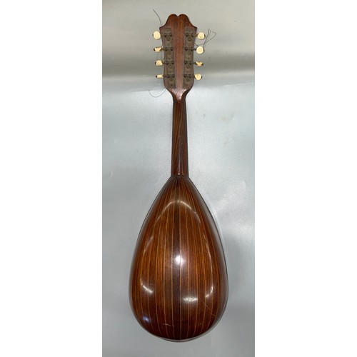 538 - ALFONSO MORETTI OF NAPOLI ROSEWOOD MOTHER OF PEARL MANDOLIN