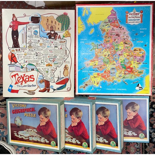 300 - VINTAGE VICTORY GEOGRAPHICAL WORD JIGSAW PUZZLES