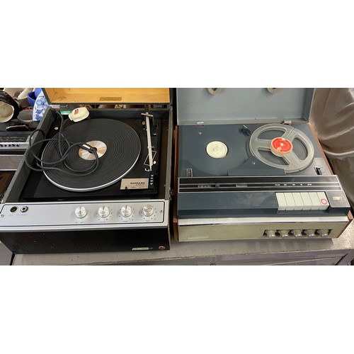 359 - GARRARD 6.200CP PORTABLE RECORD PLAYER AND A STELLA REEL TO REEL TAPE RECORDER