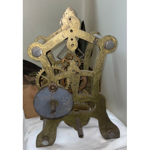 397 - 19TH CENTURY MECHANICAL CLOCK MOVEMENT