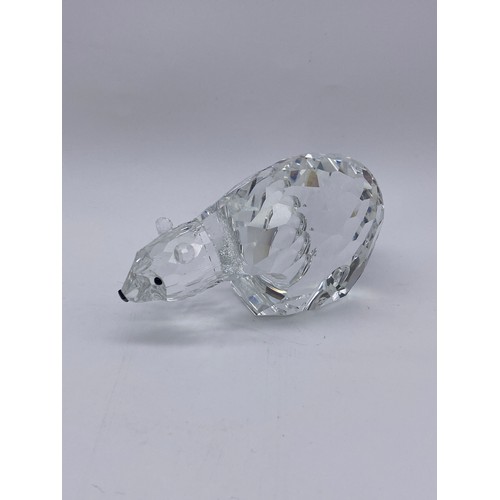 504 - TWO SWAROVSKI CRYSTAL POLAR BEARS