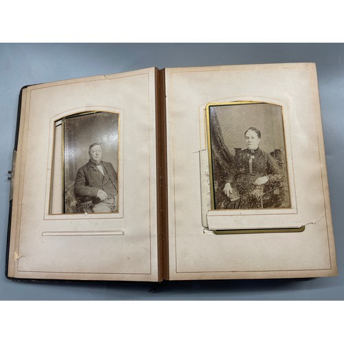 530 - VICTORIAN EDWARDIAN PORTRAIT PHOTOGRAPH ALBUM COVENTRY AND BIRMINGHAM PHOTOGRAPHERS