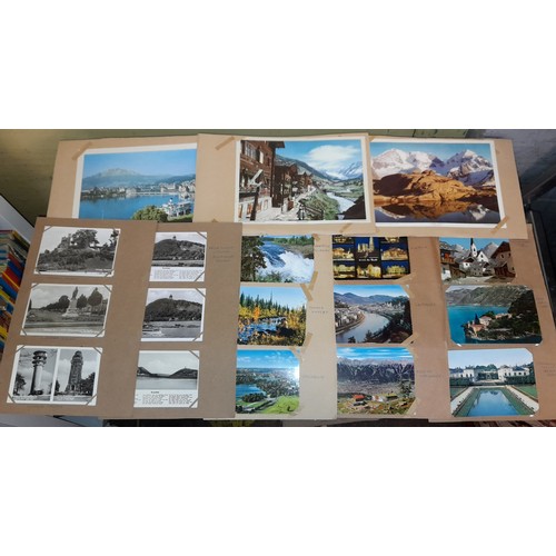 579 - SELECTION OF PICTURE CARDS SWISS AND CONTINENTAL AND SOUVENIR POSTCARD PACKS