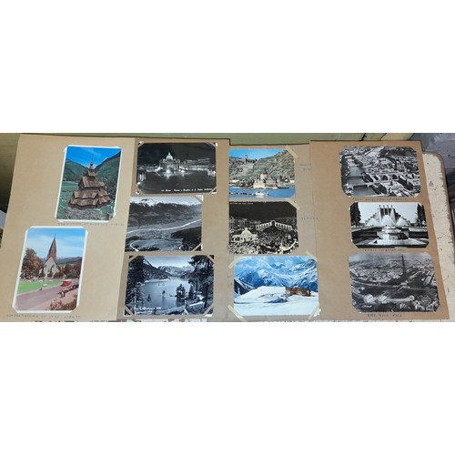 579 - SELECTION OF PICTURE CARDS SWISS AND CONTINENTAL AND SOUVENIR POSTCARD PACKS