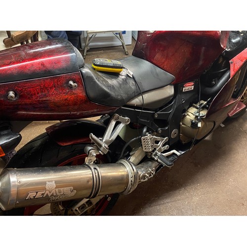 1A - CUSTOM RED FINISH KAWASAKI ZX-12R MOTOR CYCLE REGISTRATION PF05 BBX, MOT EXPIRED IN APRIL 2023, 1.19... 