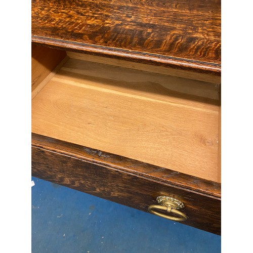 19 - 1920S OAK DRESSER WITH PLATE RACK