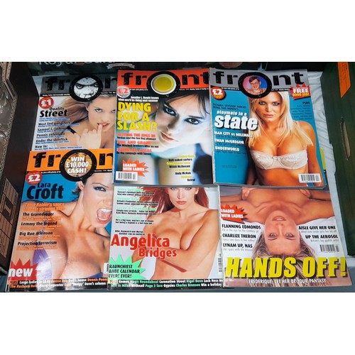 316 - THREE BOXES OF FRONT MONTHLY MAGAZINE