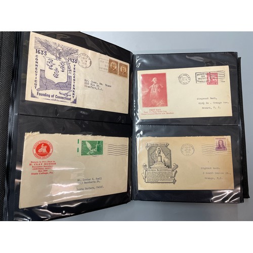 425 - BINDER OF 1950S US UNITED NATIONS & OTHER FIRST DAY COVERS FROM 1930S 40S 50S AND 60S