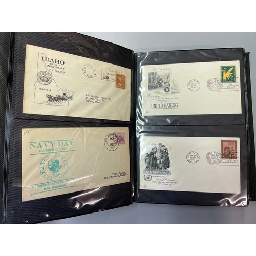 425 - BINDER OF 1950S US UNITED NATIONS & OTHER FIRST DAY COVERS FROM 1930S 40S 50S AND 60S