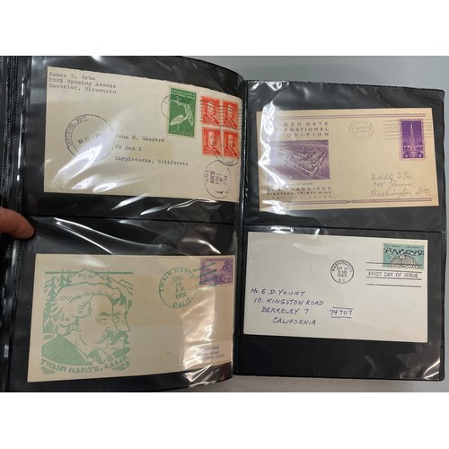 425 - BINDER OF 1950S US UNITED NATIONS & OTHER FIRST DAY COVERS FROM 1930S 40S 50S AND 60S