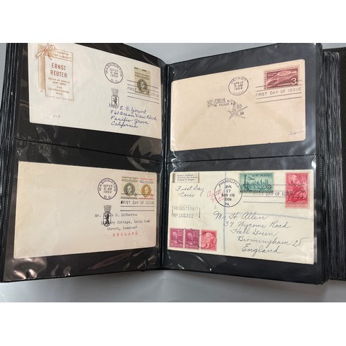 425 - BINDER OF 1950S US UNITED NATIONS & OTHER FIRST DAY COVERS FROM 1930S 40S 50S AND 60S