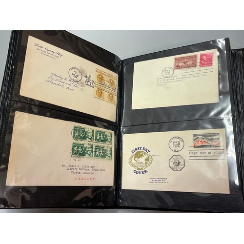 425 - BINDER OF 1950S US UNITED NATIONS & OTHER FIRST DAY COVERS FROM 1930S 40S 50S AND 60S