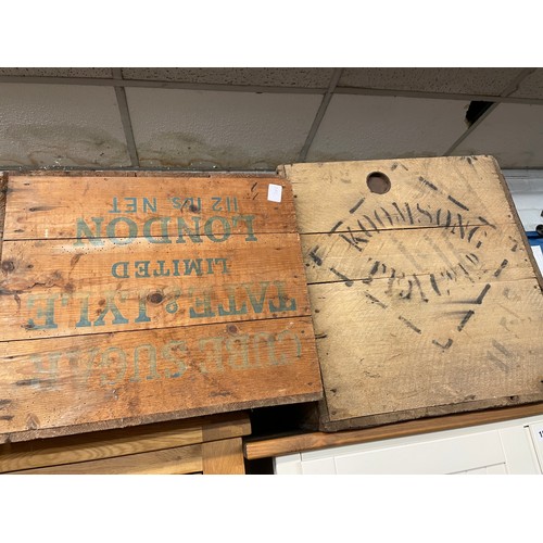 152 - FIVE TATE AND LYLE ADVERTISING CRATES