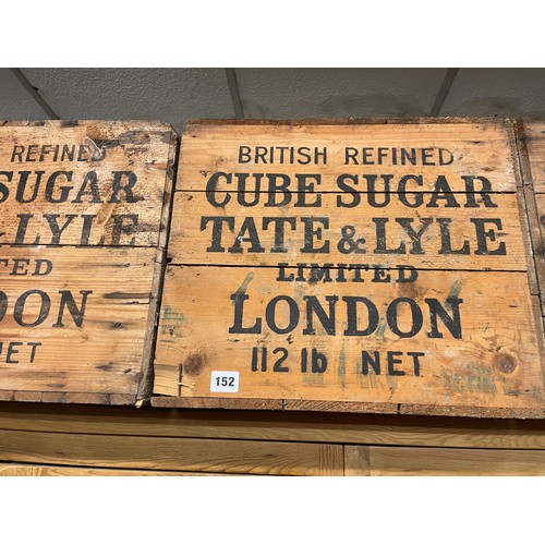 152 - FIVE TATE AND LYLE ADVERTISING CRATES