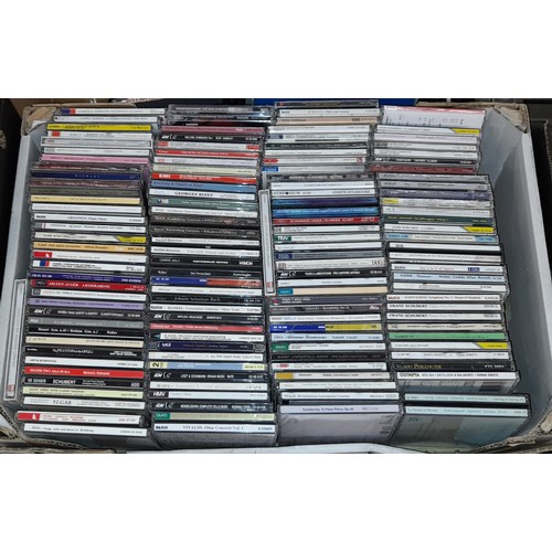 374 - THREE BOXES OF VARIOUS CD MUSIC ASSORTED CLASSICAL TO POP