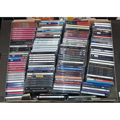 374 - THREE BOXES OF VARIOUS CD MUSIC ASSORTED CLASSICAL TO POP