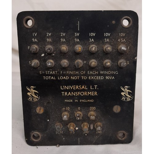 388 - TELEQUIPMENT D61A OSCILLOSCOPE, MUIR HEAD AND CO RESISTANCE BLOCKS AND TRANSFORMERS