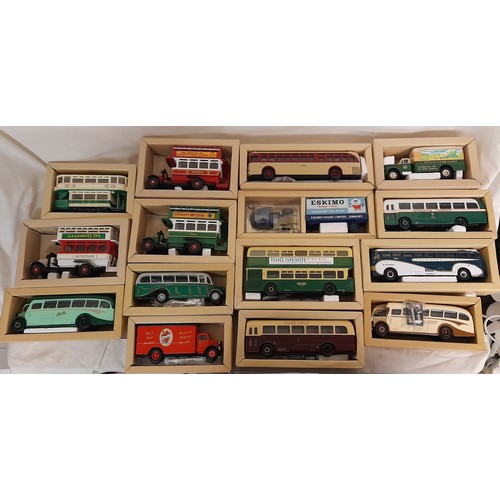 260 - 17 BOXED CORGI CLASSIC COMMERCIAL VEHICLES MAINLY DOUBLE DECKER BUSES AND COACHES