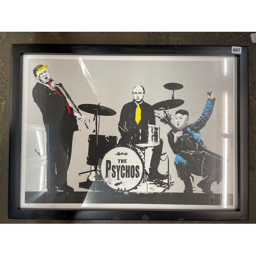 643 - POPART PRINT “THE PSYCHOS” BY LORETTO