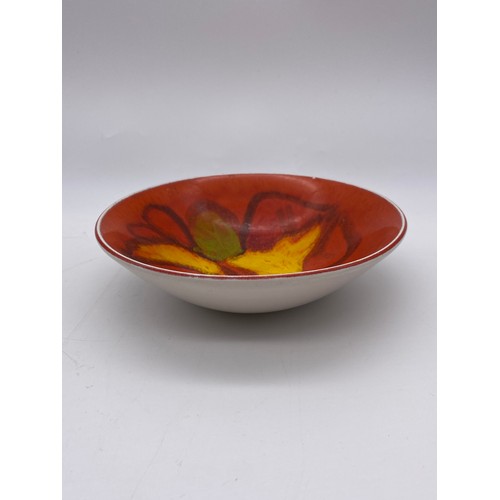 505 - POOLE POTTERY DELPHIS BOWL AND PIN DISH