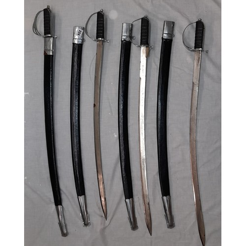 224 - FOUR REPRODUCTION CEREMONIAL SWORDS