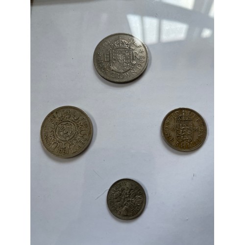 458A - THREE CASES OF MOUNTED PRE DECIMAL GB COINS