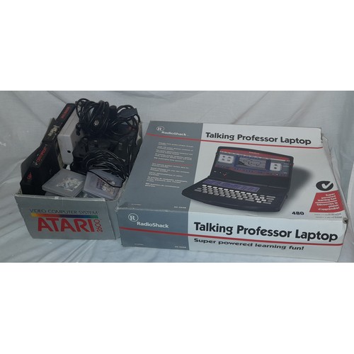 480 - ATARI 2600 VIDEO COMPUTER SYSTEM AND A RADIO SHACK PROFESSOR LAPTOP