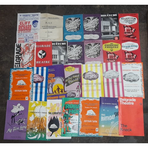 510 - BOX OF BELGRADE AND HIPPODROME COVENTRY THEATRE PROGRAMMES AND PAMPHLETS