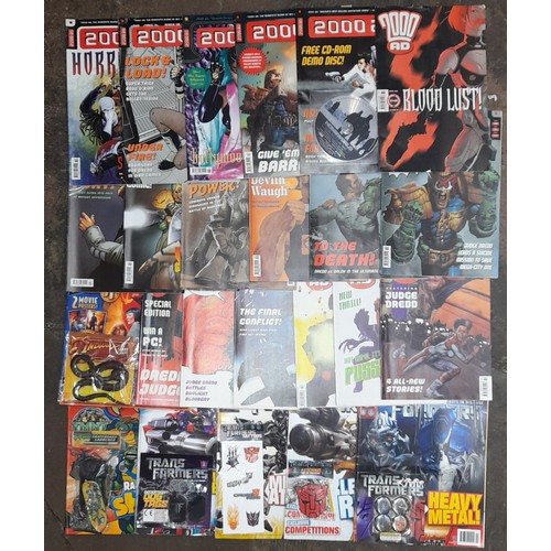 478 - BOX - COMIC BOOKS -TRANSFORMERS, TEENAGE MUTANT NINJA TURTLES AND SHOOTS, SOME FIRST ISSUES WITH FRE... 