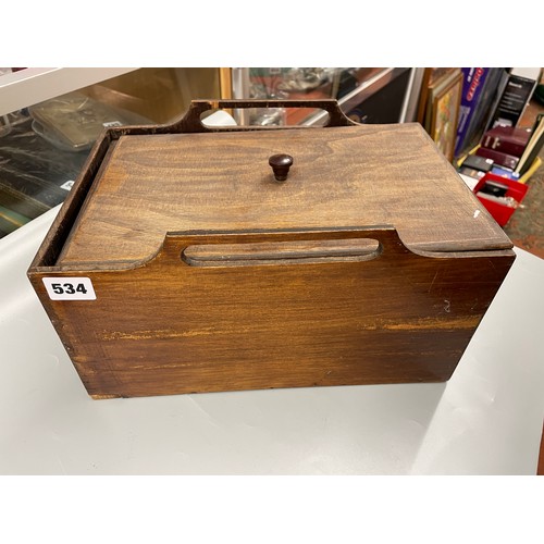 534 - HAND CRAFTED CANTEEN BOX CONTAINING HABITAT PLATED CUTLERY