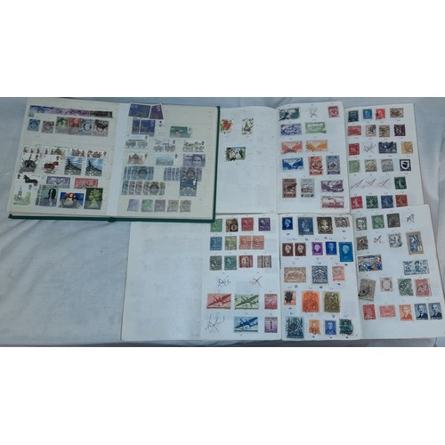 427 - STAMP ALBUMS OF GB AND WORLD STAMPS AND POSTAL CORRESPONDANCE