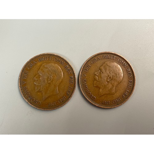 451 - TWO GEORGE V 1936 PENNIES