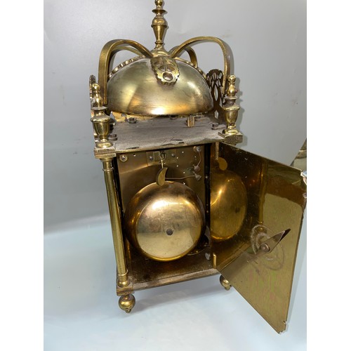 527 - REPRODUCTION 17TH CENTURY STYLE CHIMING LANTERN CLOCK