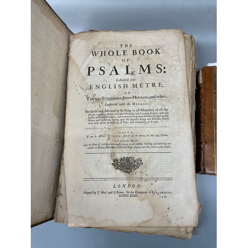 540 - WHOLE BOOK OF PSALMS LONDON T WOOD AND S PALMER 1723 PLUS A VOLUME ONE THE MODERN PART OF A UNIVERSA... 