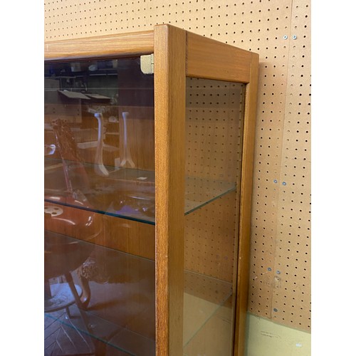 122 - TURNIDGE OF LONDON TEAK GLAZED DISPLAY CABINET