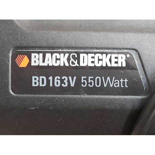 321 - BLACK AND DECKER VARIABLE SPEED HAMMER DRILL AND BLACK ENAMEL DEED BOX