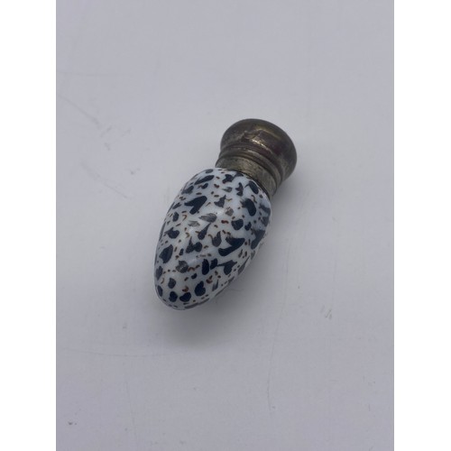 202 - BASE METAL SCREW TOP ACORN SCENT PHIAL, MINIATURE FACET CUT OVOID SCENT PHIAL, MINIATURE AMPHORA TYP... 